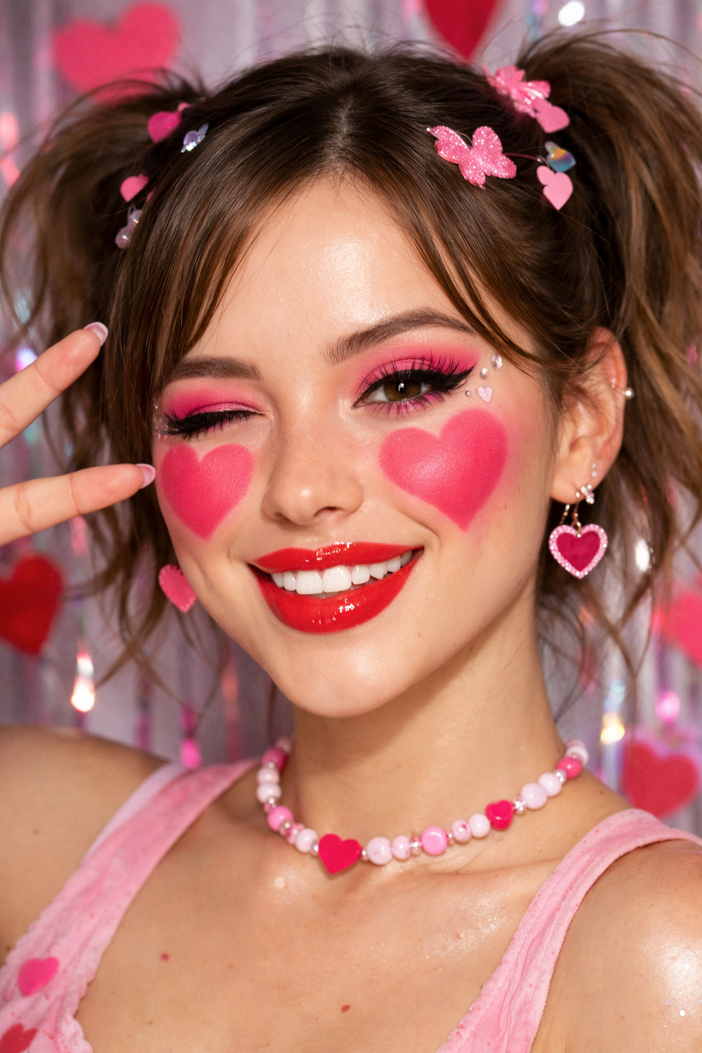 Gen Z Valentine Makeup template